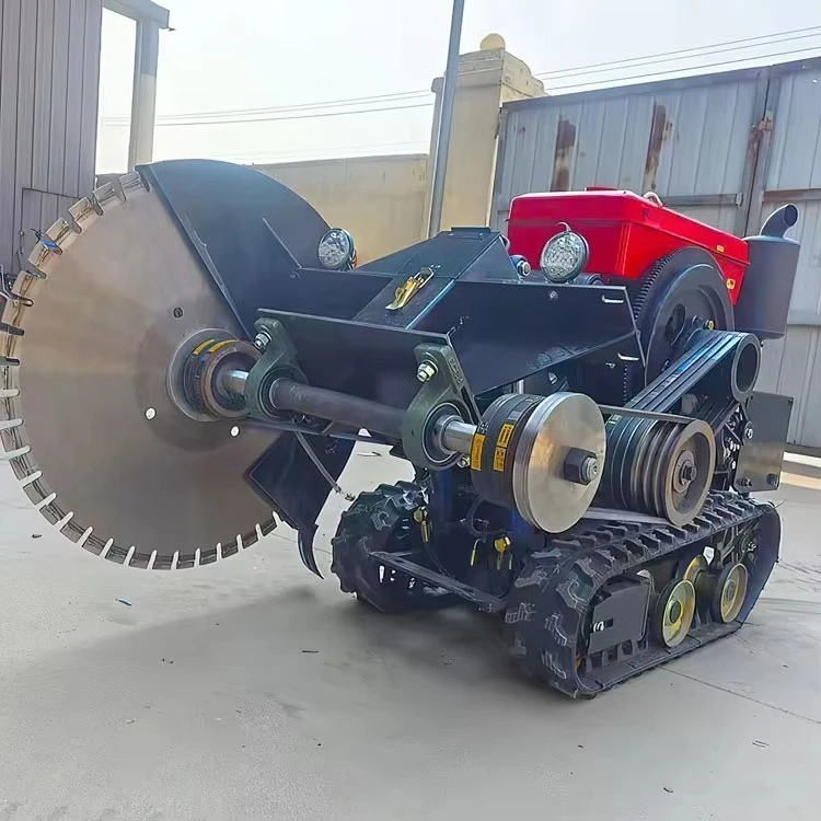 Remote Control Crawler Road Saw  Hydraulic RC Track Concrete Cutter Mobile Road Cutting Machine
