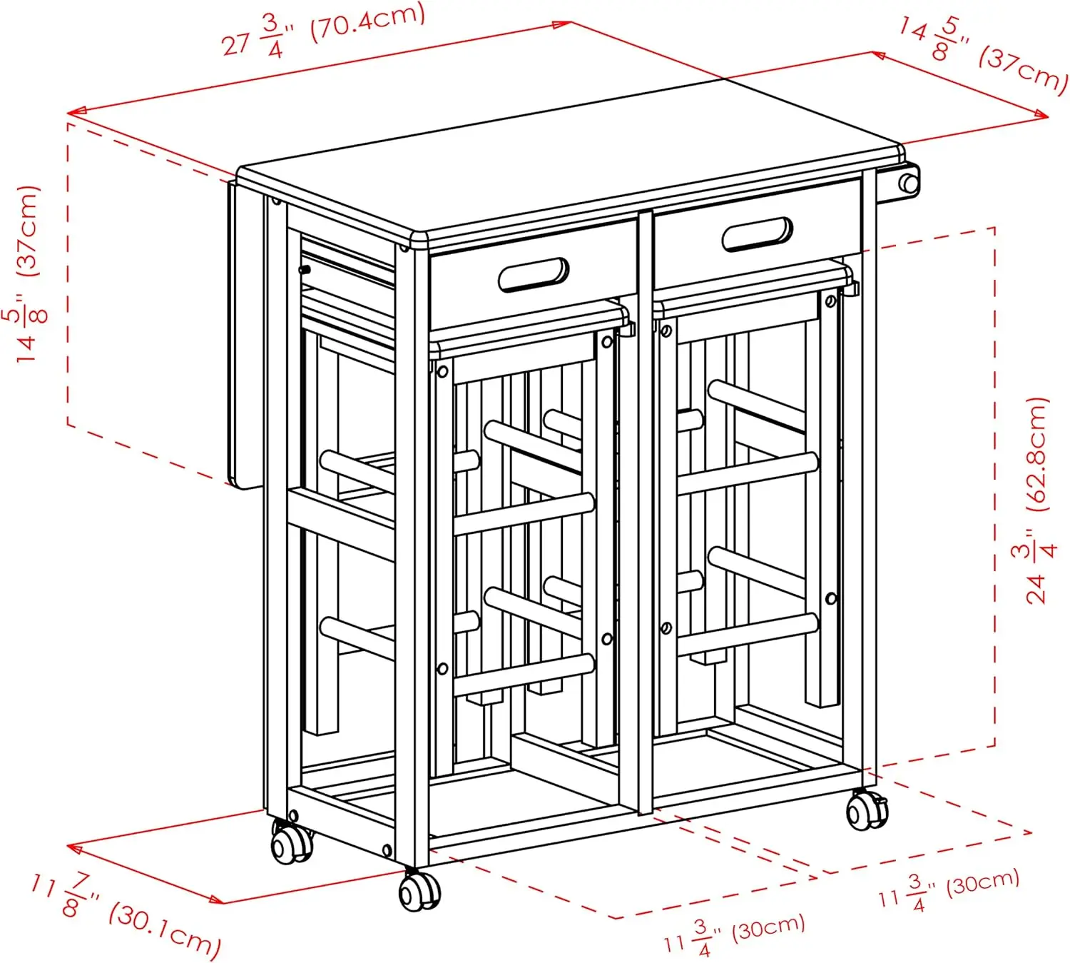 Suzuki Kitchen en Bois, Carré, Teck