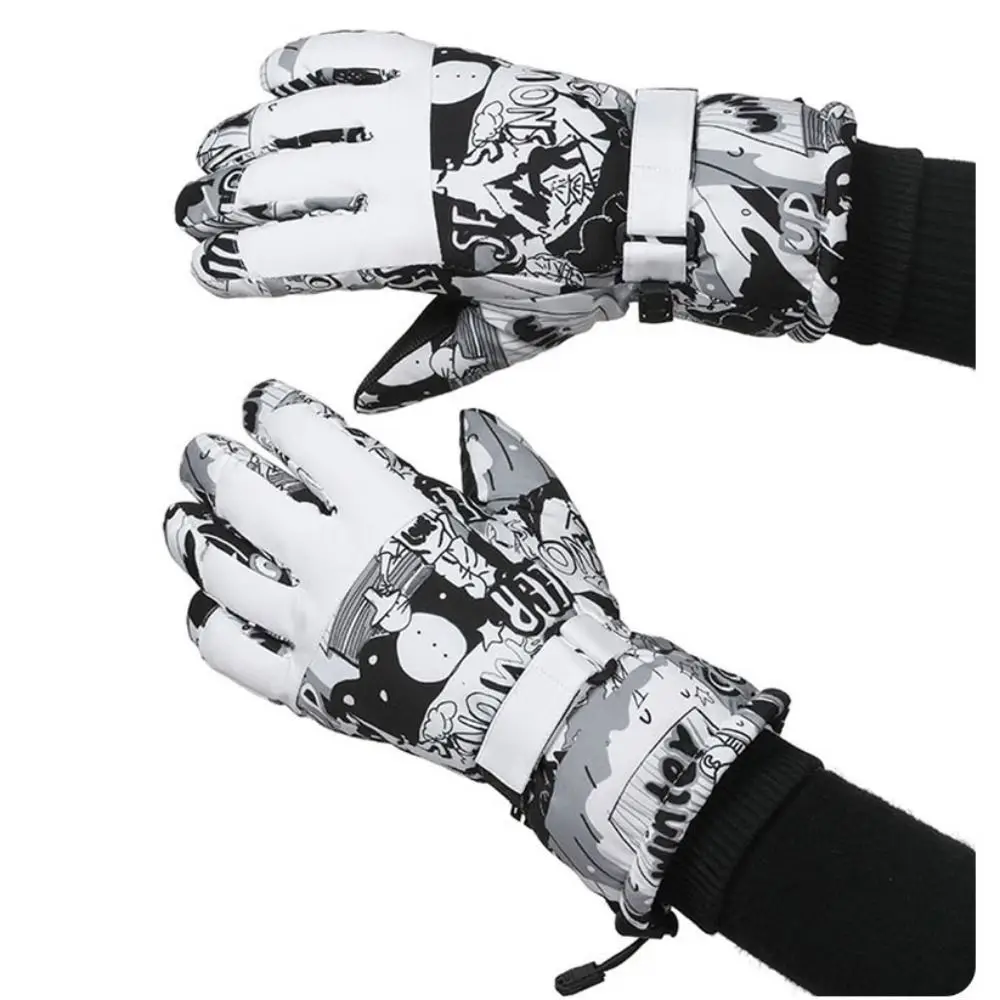 

New Fleece Winter Warm Gloves Velvet Waterproof Cycling Warm Cotton Gloves Warm Tools Windproof Plus Velvet Thick Gloves Cycling