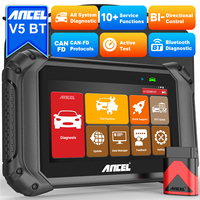 ANCEL V5 BT OBD2 Automotive Scanner Bi-directional Control CAN FD Oil D-PF Regen 15+ Reset Full System OBD 2 Car Diagnostic Tool