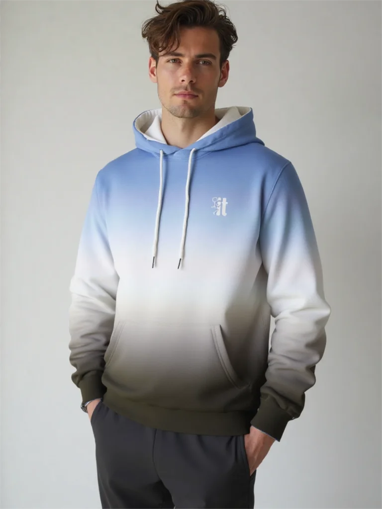 Simple Gradient Pattern Men Women Hoodie Fashion 3D Print Pullover New in Sweatshirts Autumn and Winter Casual Couple Clothing