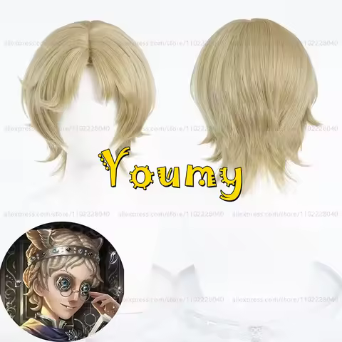 IDV Lawyer Freddy Riley Wig 30cm Short Green Yellow Wig Cosplay Anime Heat Resistant Synthetic Wig for Women Adult Role Play