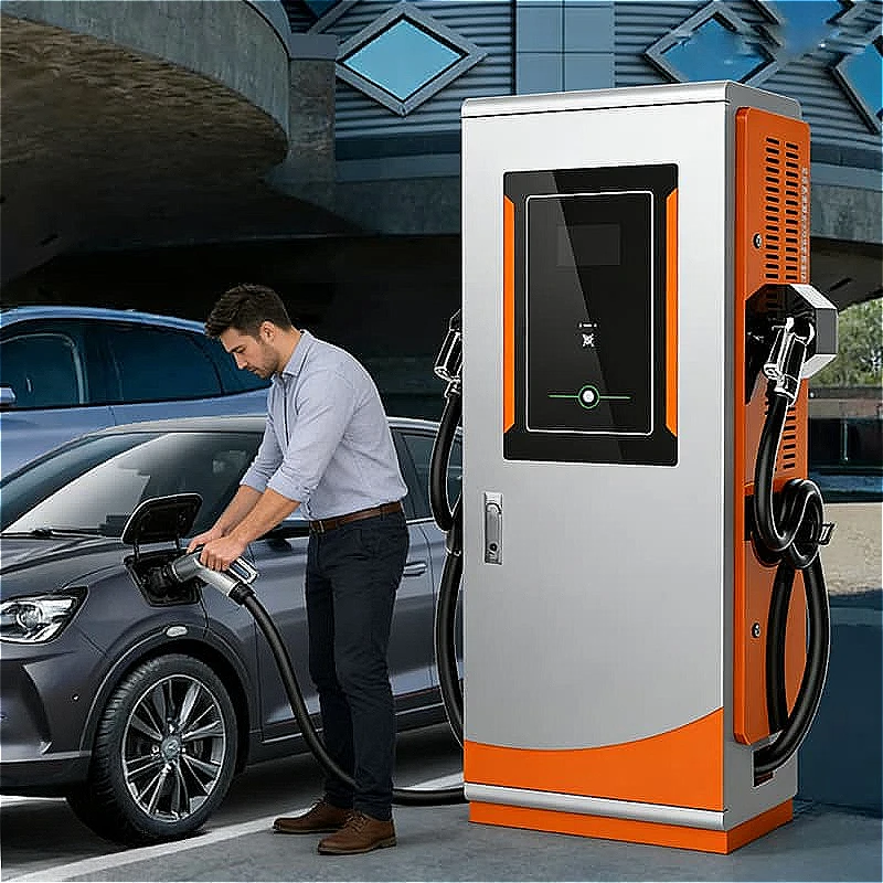 

160KW AC EV Charger Dual Gun European Standard OCPP Ready Commercial Charger with Touch Display and Remote Monitoring Customized