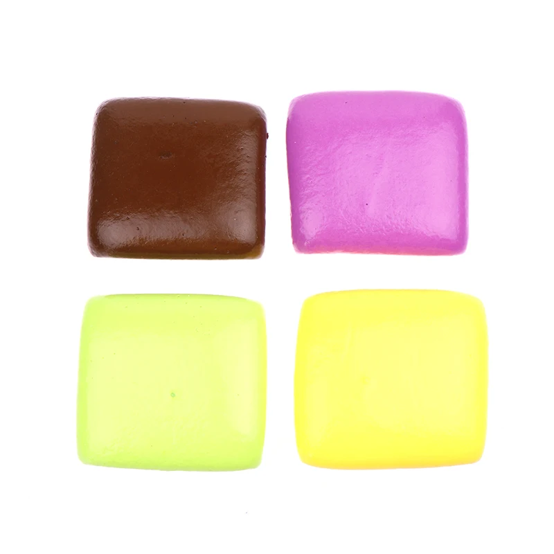 Sticky Toast  Slow Rebound Toys Soft Dessert Squeeze Party Relaxed Relief Sensory Squishies Clear Simulation Toys Gift