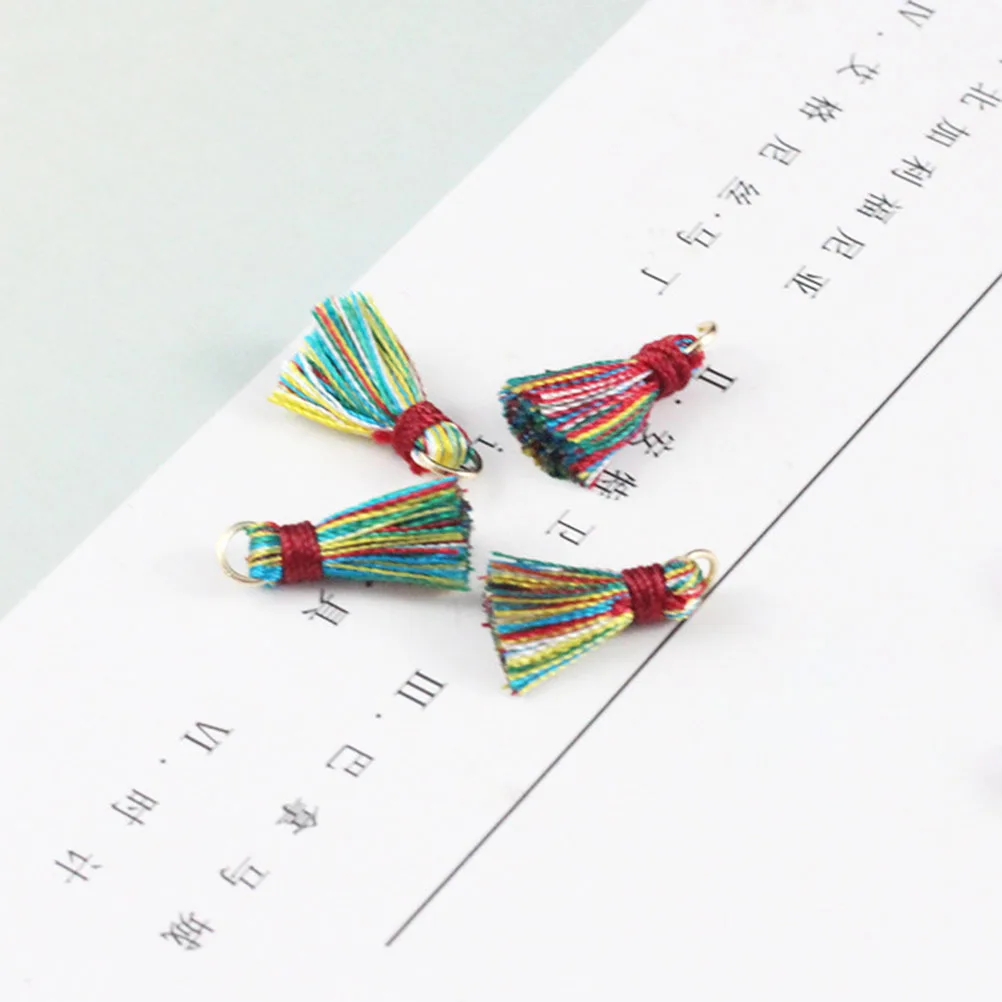 

20Pcs Mini Tassels Tassel Charms for Jewelry Making Multicolor Assorted Colors Necklace Earrings DIY Accessories