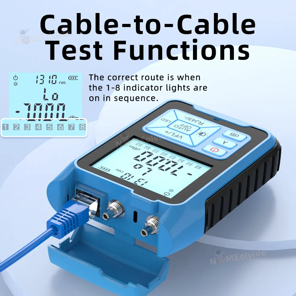 All In One Charge Mini Power Meter Visual Fault Locator Network Cable Test Optical Fiber Tester 30Mw VFL