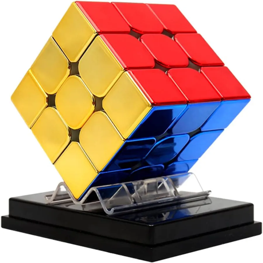 Cyclone Boys Plating 3x3x3 Magnetic Magic Cube  Professional Speed 3x3 Children's Fidget Toy Cubo Magic Cube Puzzl Magic Cubes