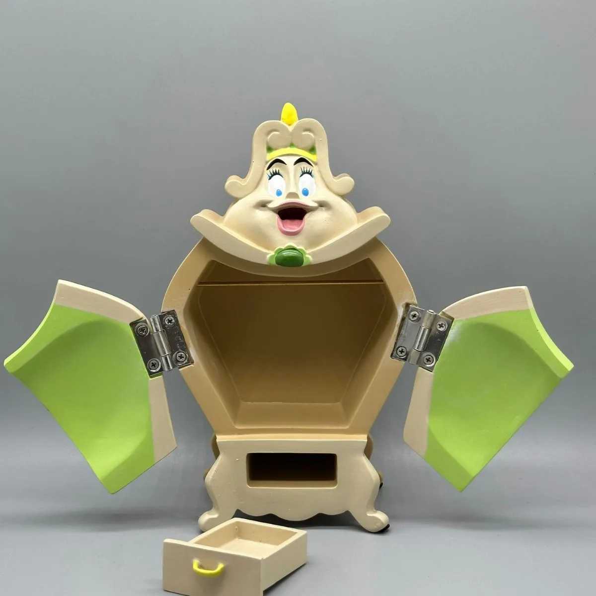 Anime Figure Beauty And The Beast Toys Night Lights Candlesticks Cogsworth Clock Ornaments Collectible Model Gift view 2