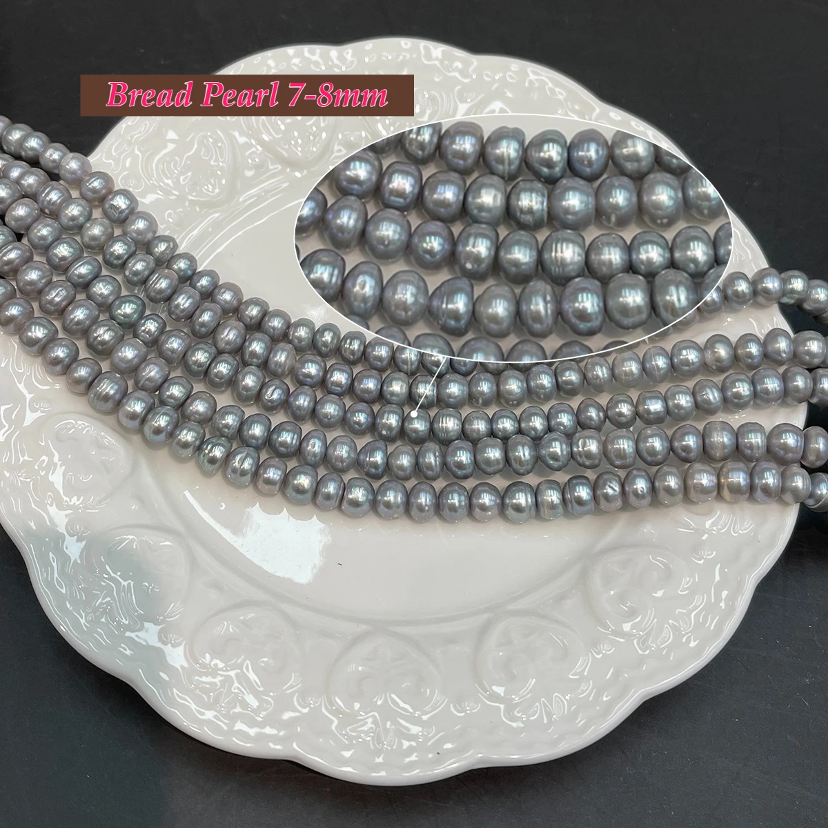 Natürliche Süßwasser-Isolationsperlen, gefärbt, für die Schmuckherstellung, DIY-Halsketten, Armbänder, Ketten, Ohrringe, Accessoires – Detail 1