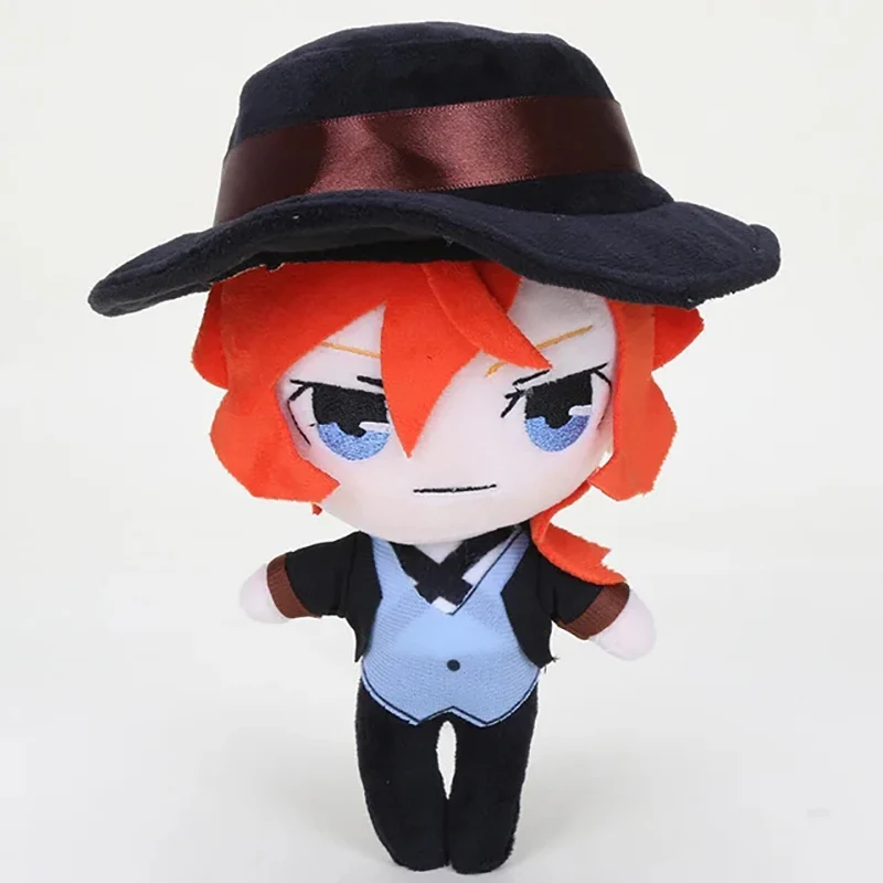 20cm Anime Dazai Osamu Osamu Dazai Nakahara Chuya Sigma Gogol Fyodor Dostoyevsky Cute Soft Stuffed Pillow Kids Birthday Gift