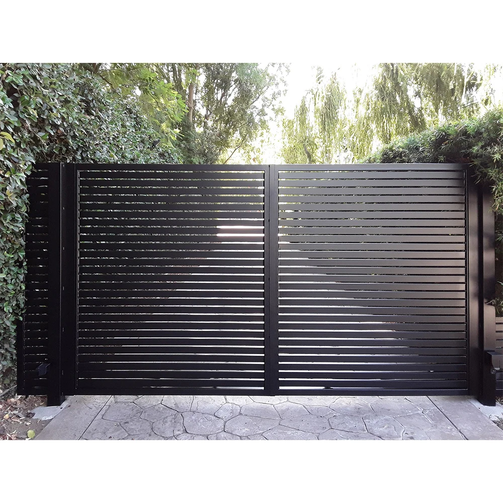 Sleek Modern Design Automatic Swing Opening Aluminum Driveway Gate