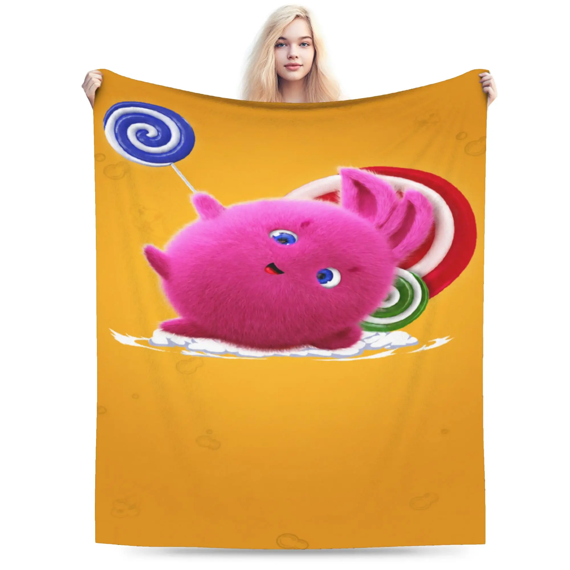 Comfortable Sunnys Bunnies cartoon Blanket Merch Sofa Decorative  Throws And Blankets Lightweight Fleece for Bedroom