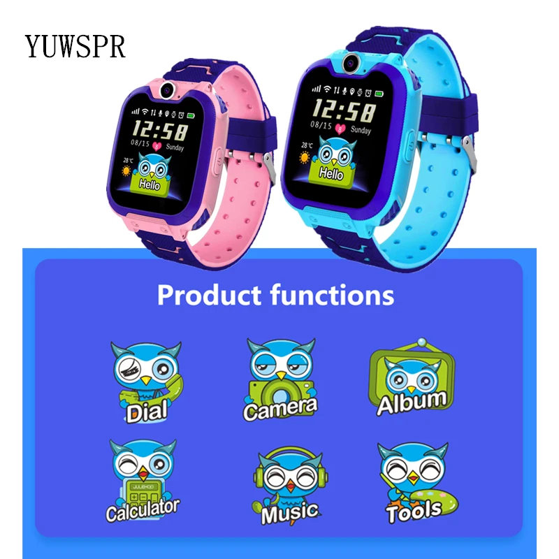 Kids Game Watches for Boys Girls Gift 2G SIM Call Play Music MP3 Videl Stopwatch Calculator Alarm Calendar GSM Phone Clock G2