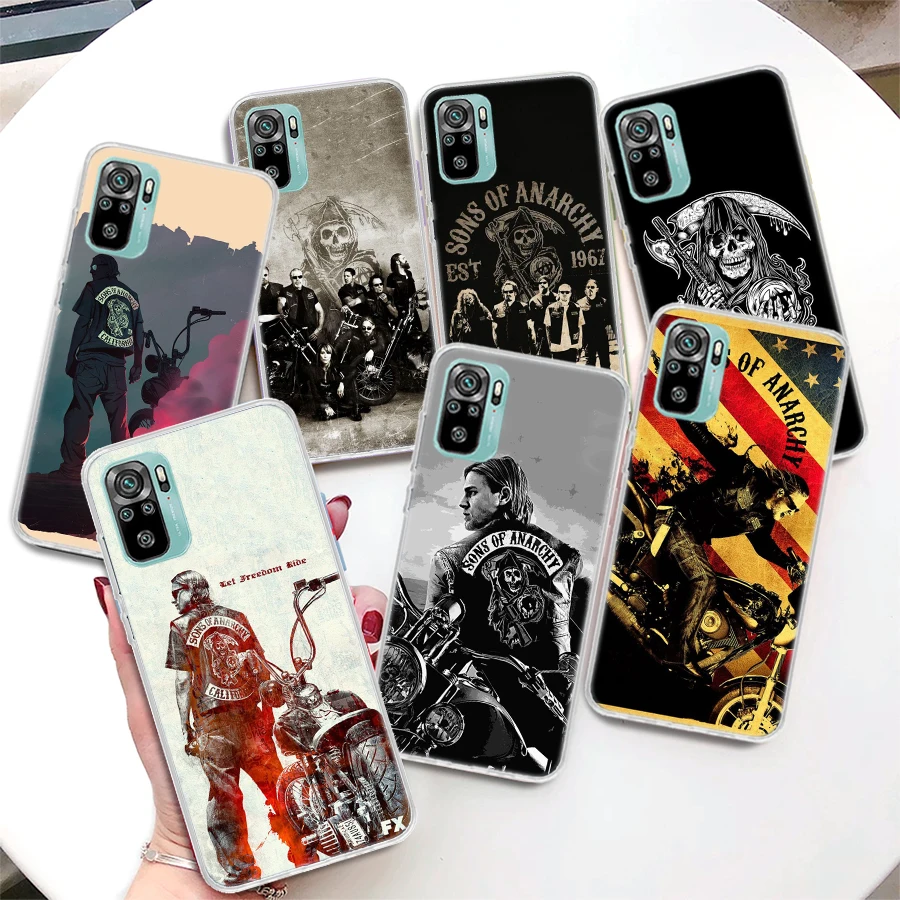 American TV Sons of Anarchy Phone Case For Xiaomi Redmi 12 12C 10 9 9A 9C 9T 10C 10A 8A 8 7A 7 6A 6 Pro S2 K20 K30 K40 Soft Cove