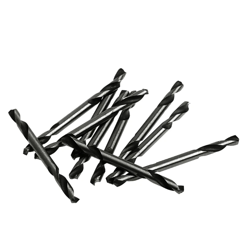 A2UD 10 unidades 3,5 mm HSS torção dupla ponta dupla Broca conjunto ferramentas Broca