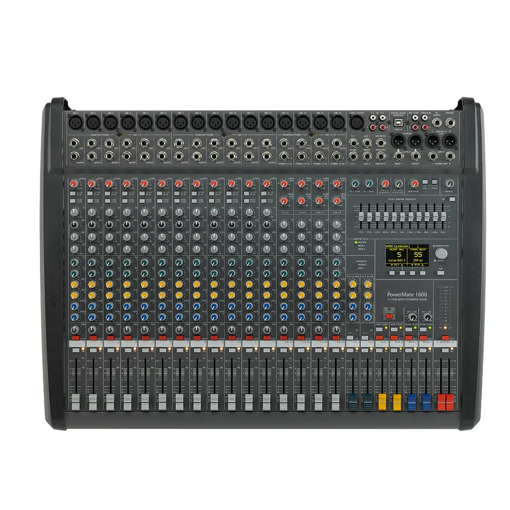 

PM1600-3 Professional Digital Power Amplifier Power Dual 99 Dsp Professional Digital Audio Mixer For Stage Effects Controller