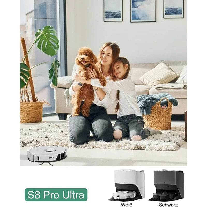 For Roborock S8 Pro Ultra Robot Vacuum Cleaner Main Side Brushes Hepa Filter Mop Cloth Dust Bags Replacement Parts