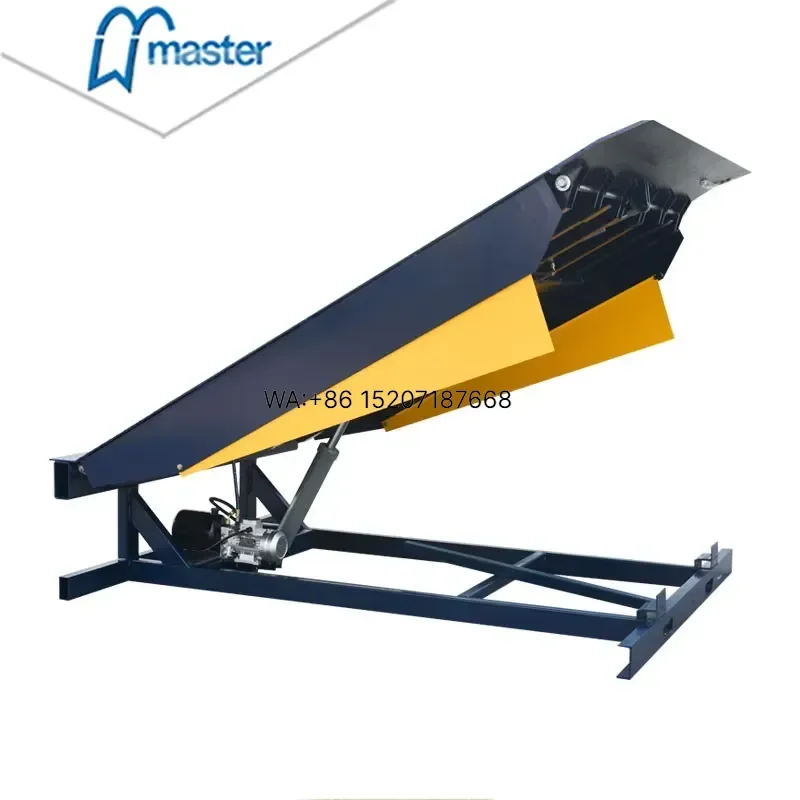 Wmwmnu for Hydraulic Dock Leveller Heavy Duty Loading Ramp Adjustable Height Industrial Warehouse Equipment Safe Efficient