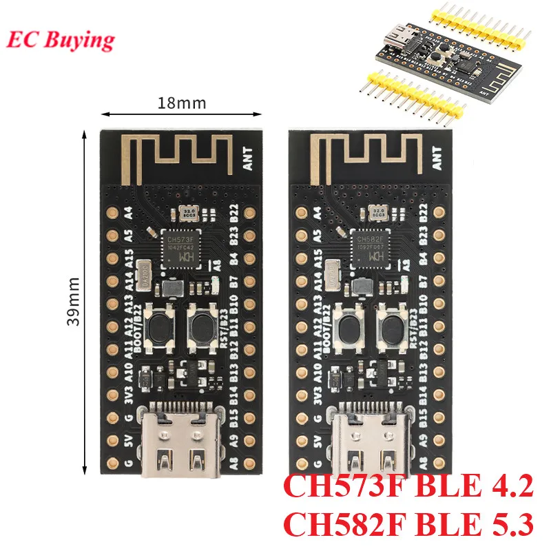 CH573F CH582F Core Board BLE 4.2 5.0 5.3 Bluetooth-compatible Development Board Module RISC-V 60MHz RAM 18KB 32KB 448KB