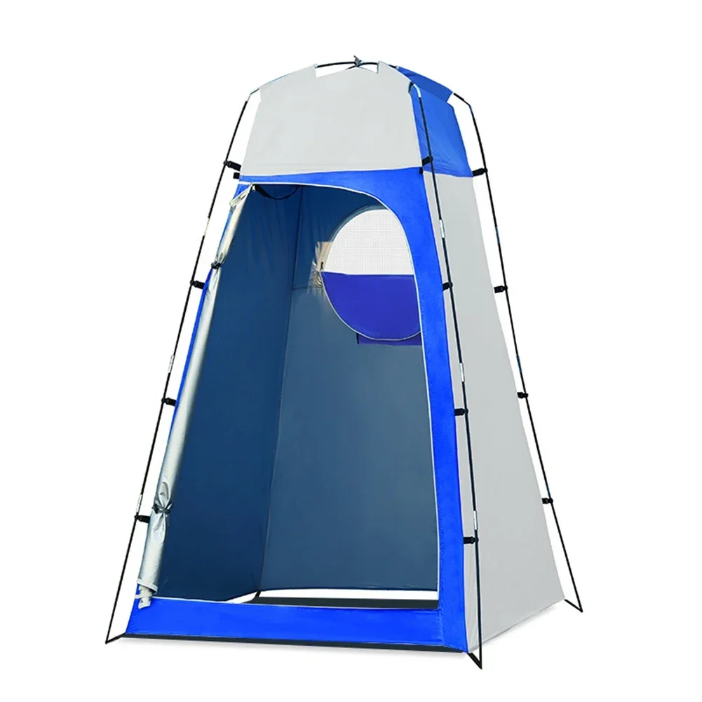 Easy To Install Outdoor Camping Changing Tent 180T Coated Polyester Fabric Carrying Bag Included Fiberglass Frame