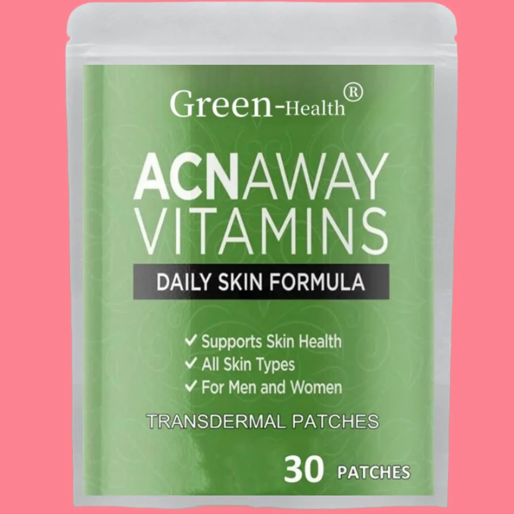 

30 Patches Clear Skin Vitamins Transdermal Patches for Oily Skin, Breakouts and Zits, Detox Cleanse