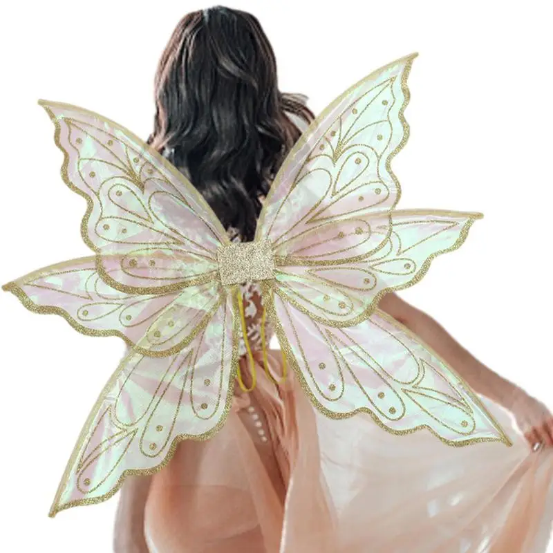 Halloween Costumes Butterfly Elf Wings For Girls Butterfly Fairy Wings For Cosplay Costumes Sparkle Fairy Princess Wings