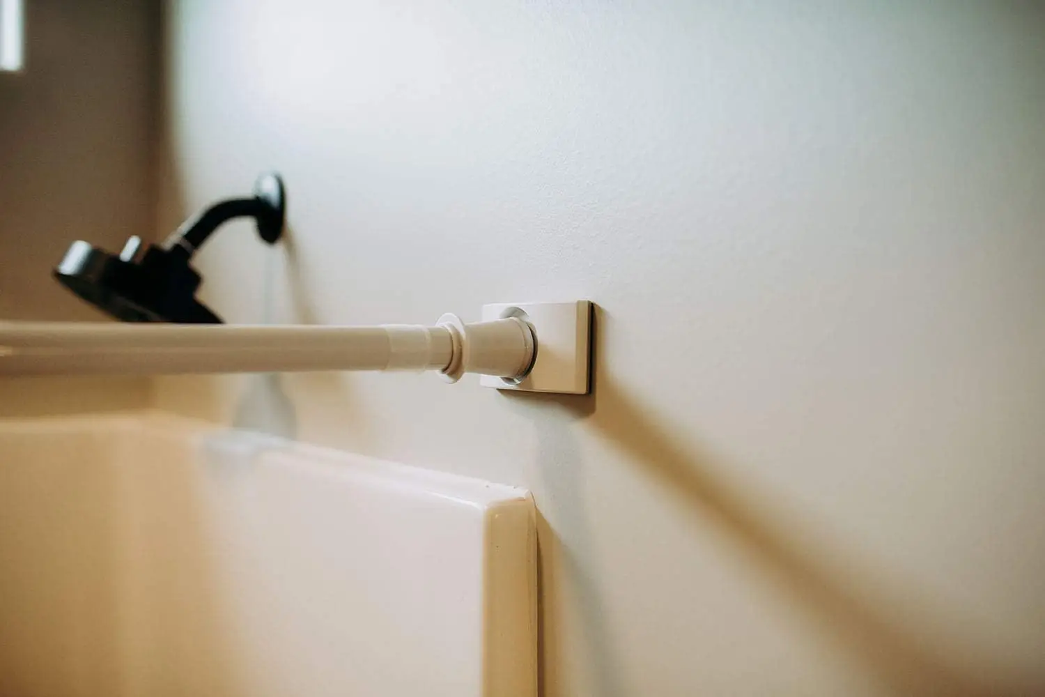 

Shower Curtain Rod Wall Protector with Soft Rubber Backing for Tension Rods - 2 Pack