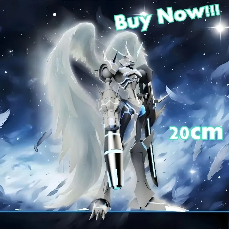 

20cm Digimon Adventure Anime Figure Omegamon Merciful Model Action Figures Pvc Statue Collectible Model Pvc Figure Toys Gifts