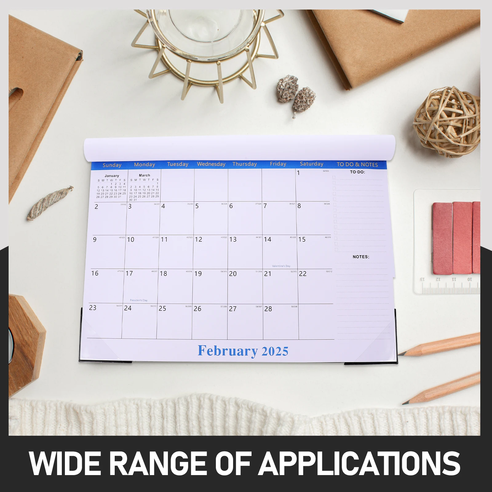 

2025-2026 Wall Calendar Monthly Planner 18 Months Paper Home Office Accessory Room Decor Daily Use Noting Schedule Sturdy