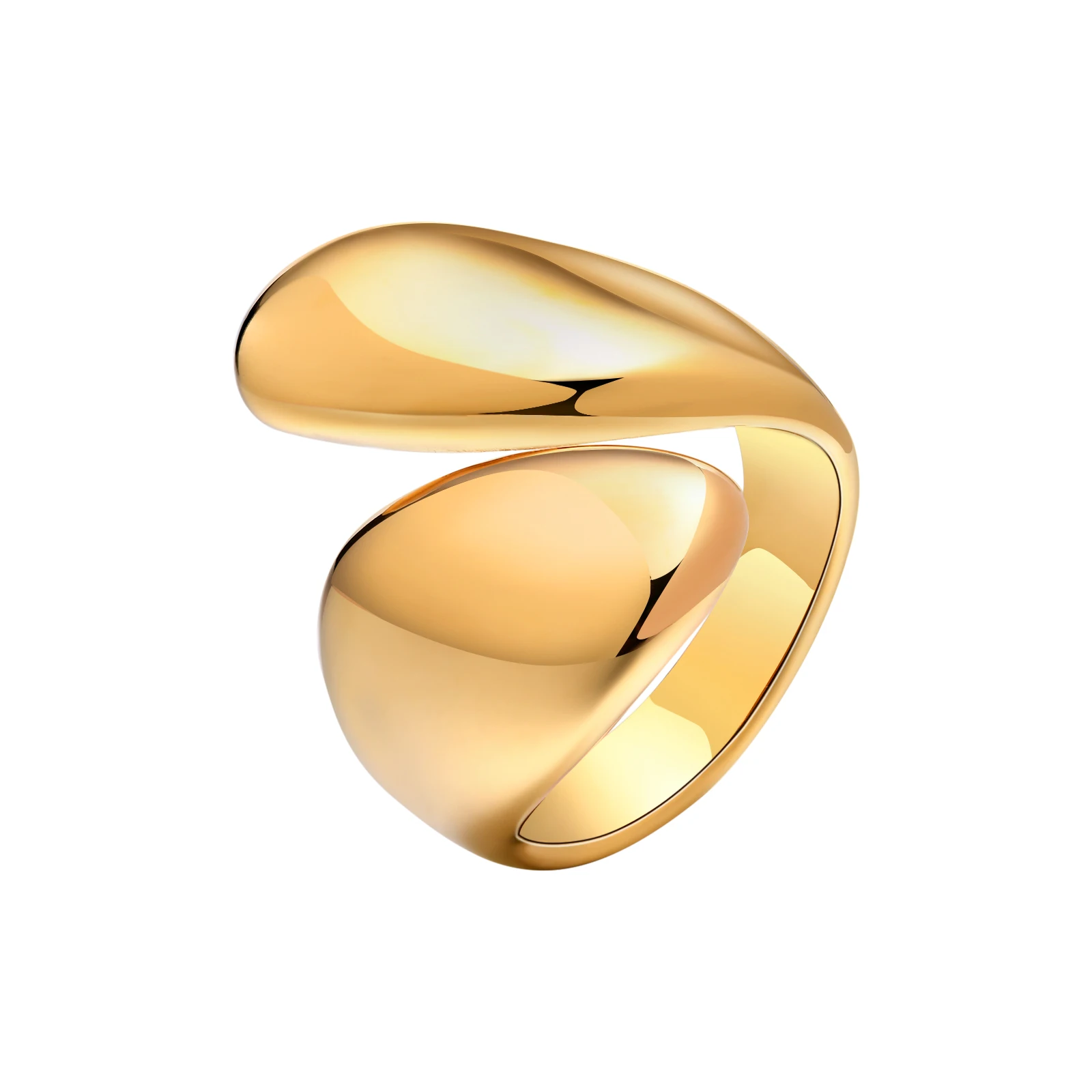 

Water Drop Design Opening Rings,Chunky Teardrop Rings for Women Men Jewelry Accessories Gifts,Smooth Wedding Engagement Party