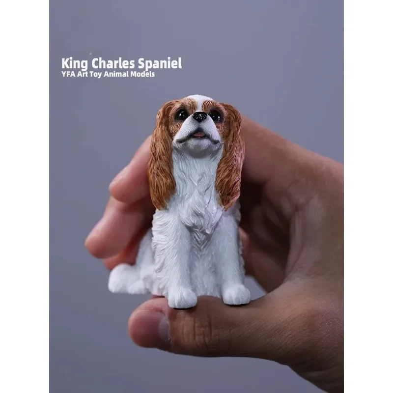 

1/6 Scale Sitting Posture Multiple Colors Cavalier King Charles Spaniel Model Realistic Royal Dog Figurine Lover Resin Pet