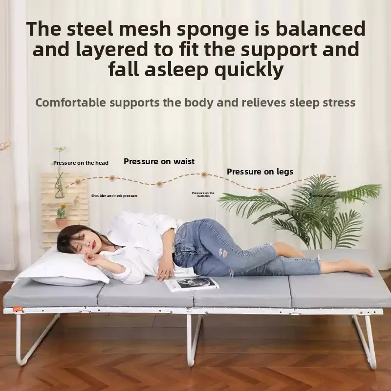 Color lemon folding  single  office lunch break nap  hard board bed 40% off children's confinement