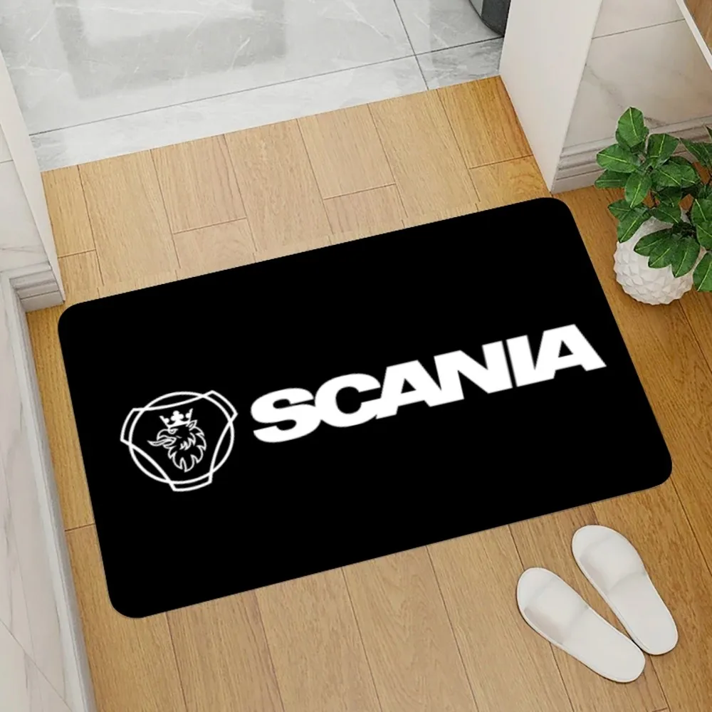 Scanias Floor Mat Graphic Printed Flannel Doormats for Bathroom Kitchen Entrance Carpet Home Decor