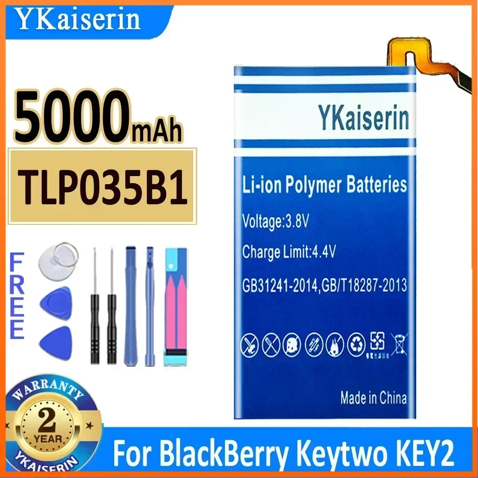 

Аккумулятор ykaisin TLP034E1 BAT-63108-003 TLP035B1 4800 мА · ч ~ 5500 мА · ч для BlackBerry Keyone Alcatel DK70 DTEK70 Keytwo KEY2 Bateria