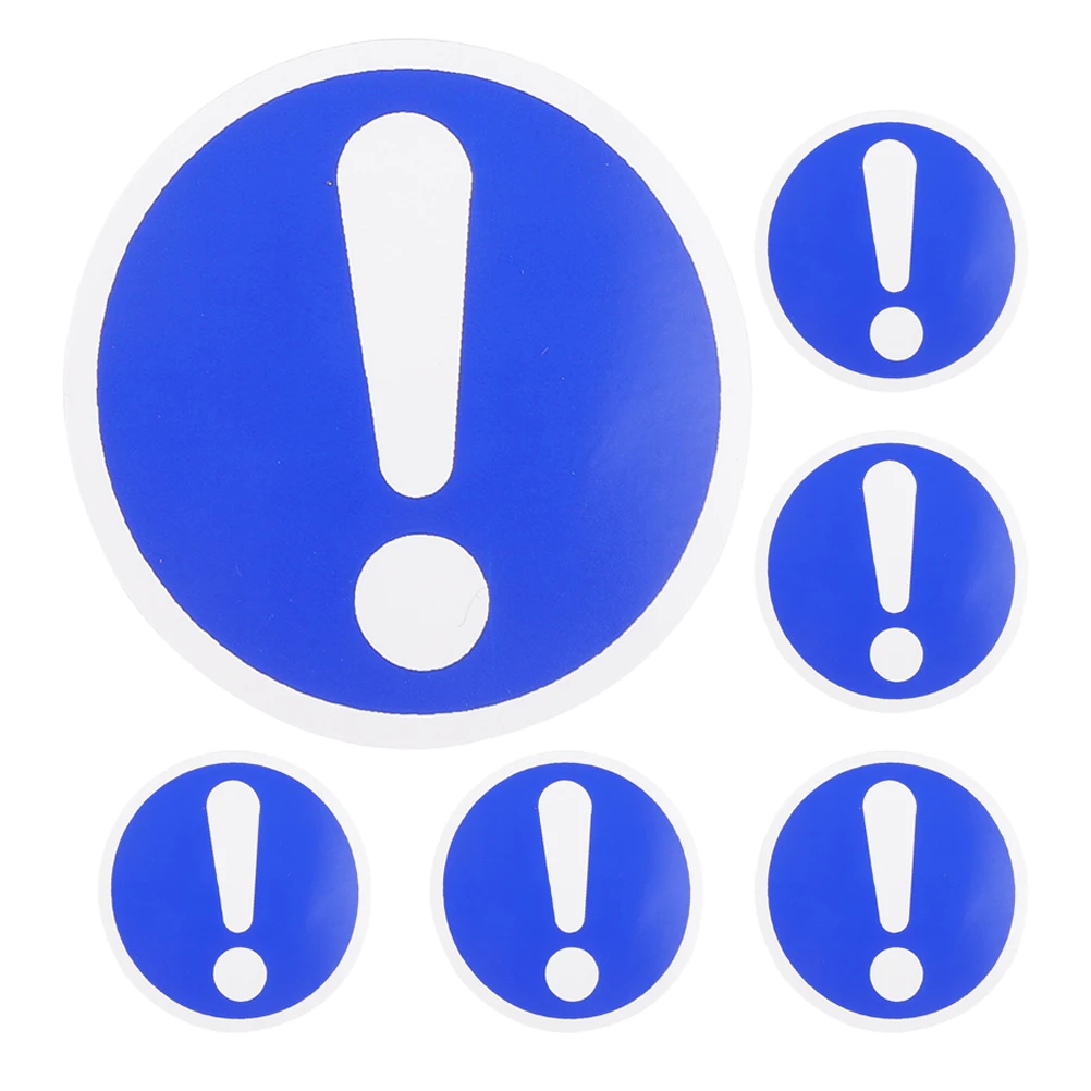 

6pcs Pvc Warning Decals Factory Machine Safety Sign Stickers Adhesive Labels For Warehouse Office Gym Equipment