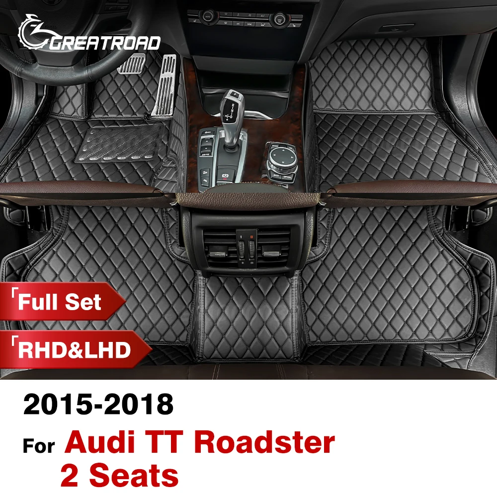 

Автомобильные коврики под заказ для Audi TT Roadster 2 Seats 2015-2018 2017 2016 автомобильный коврик, защитные аксессуары для интерьера