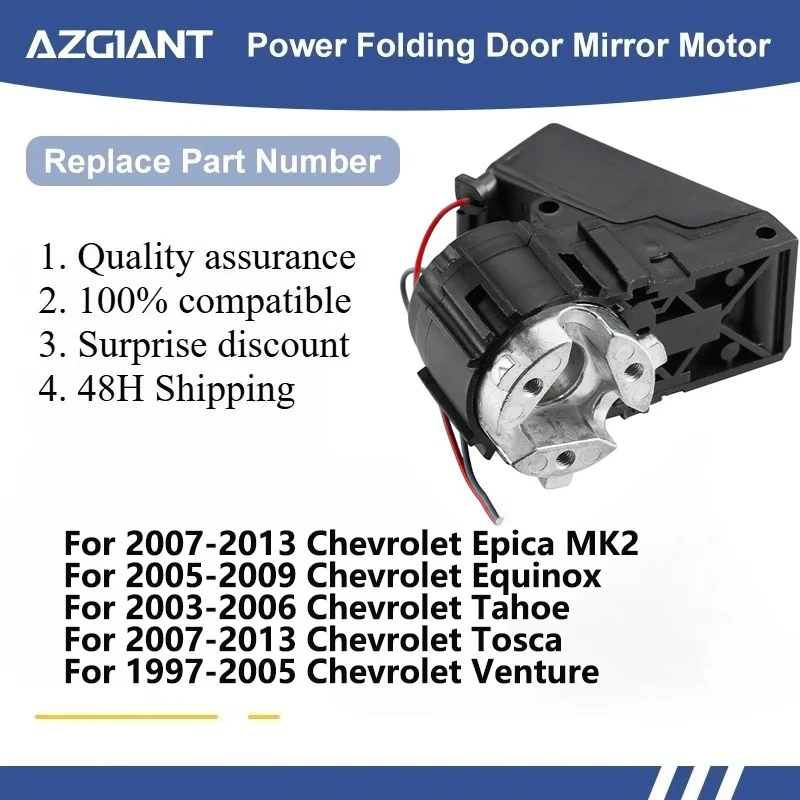 Motor de Plegado Eléctrico Auténtico para Retrovisor de Coche Chevrolet Epica MK2/Equinox/Tahoe/Tosca/Venture - Seguridad del Vehículo