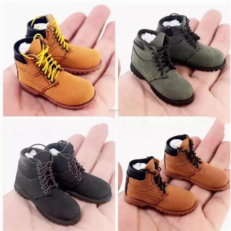 

1/6 Soldier Trend Handmade Hiking Boots Martin Shoes Solid High Quality Model Fit 12'' Action Figure Body In Stock