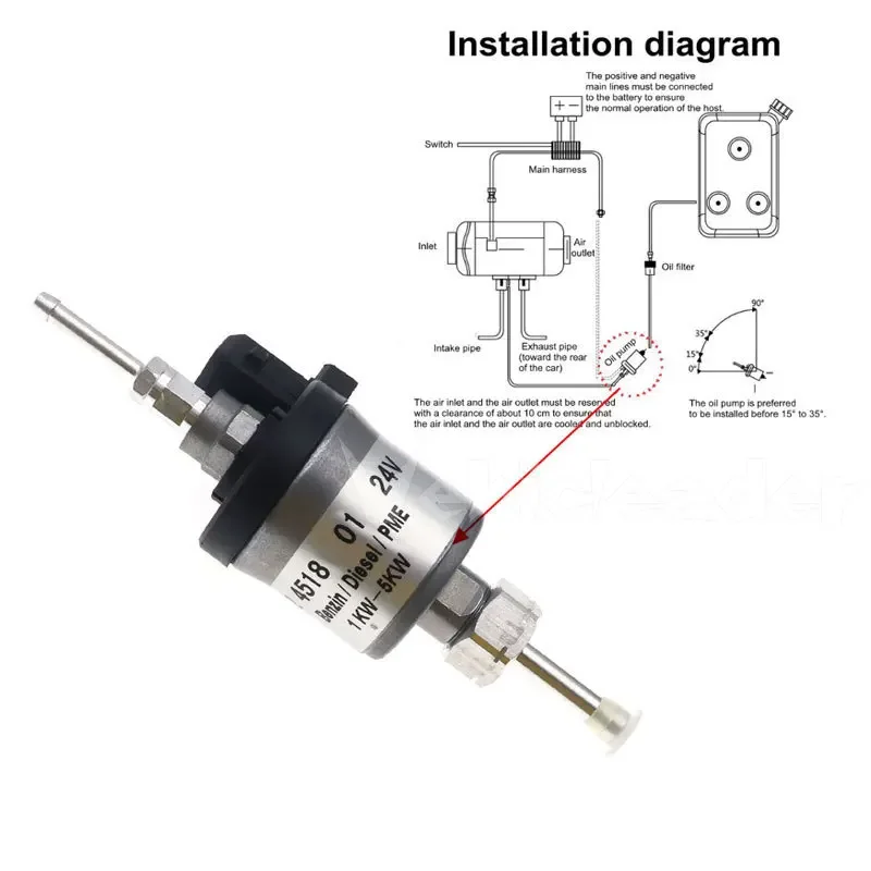 12V 24V Fuel Metering Pump 1-3Kw 1-4Kw 1-5Kw For Eberspacher Airtronic D2 D4 Diesel Parking Heater 22ML Fuel Supply System