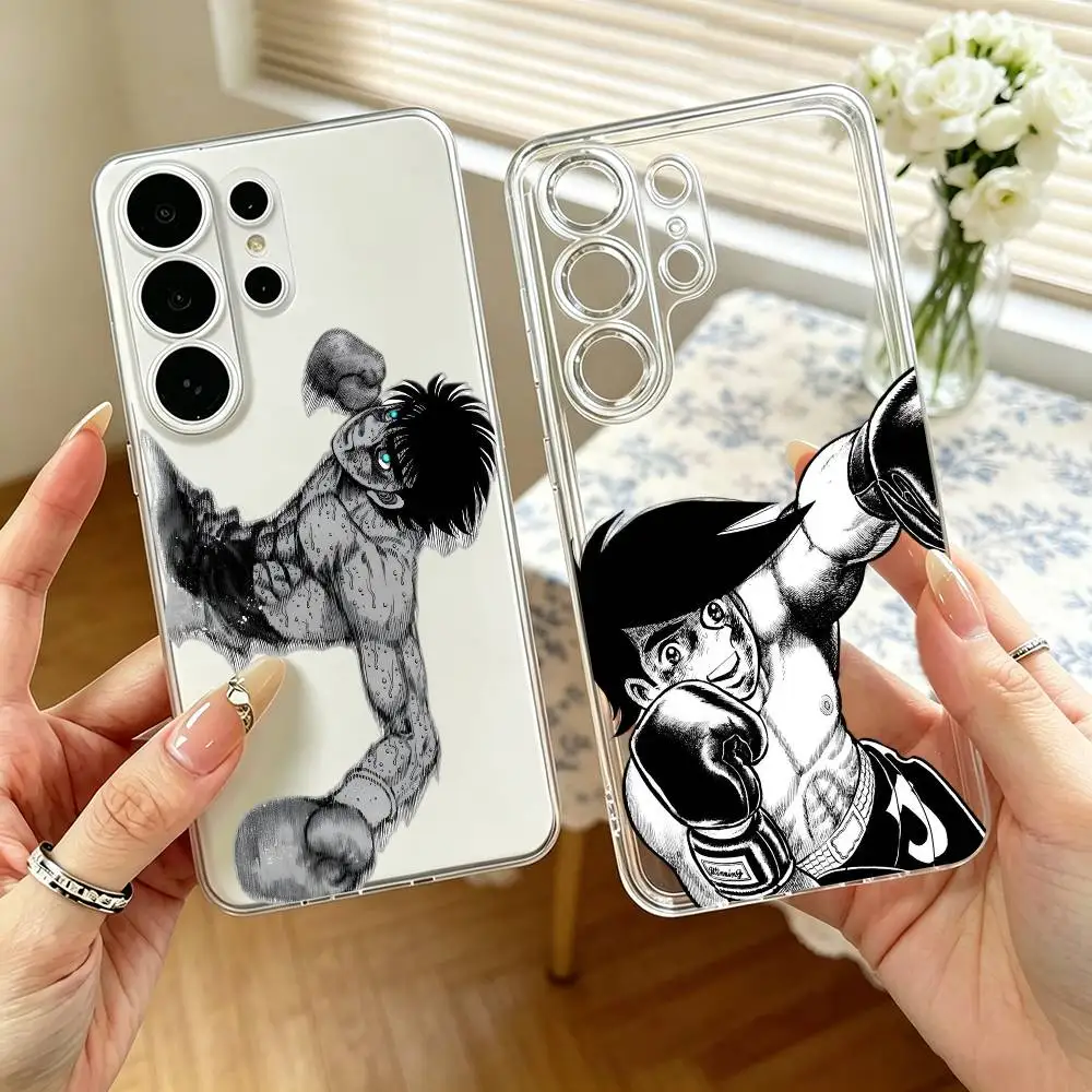 Funda Transparente para Teléfono con Diseño de Joe Yabuki Ashita no Joe Manga para Samsung S25, S24, S21, S22, S23, S30, Ultra, S20, Plus, Fe, Note, 10, 9, 5G