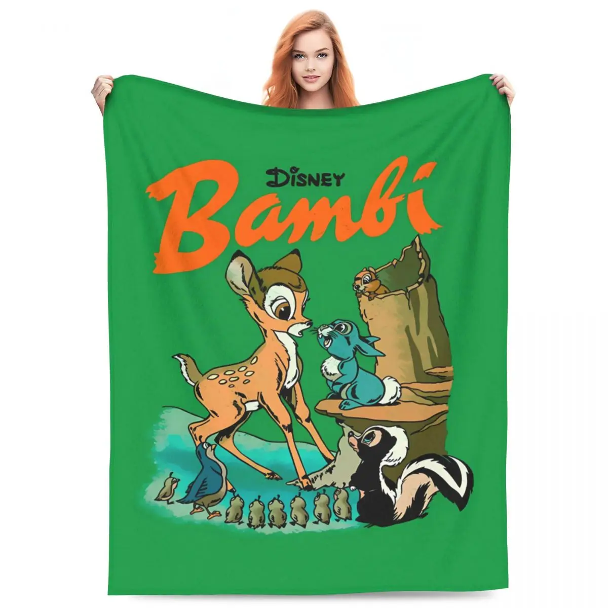 Bambi And Friends Blanket Quality Soft Warm Bedding Throws Winter Airplane Travel Couch Bed Graphic Bedspread