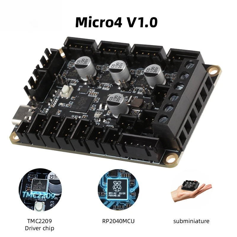 

Mini 4 Axis Flying Micro4 V1.0 3D Printer main board for DIY retrofit