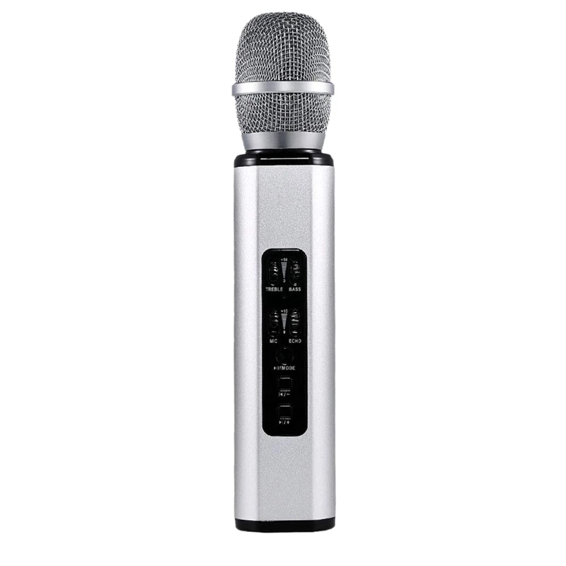 Multi Functional Wireless Bluetooth Musical Microphone Double Speakers Portable Smart Karaoke Mic For Mobile Phone