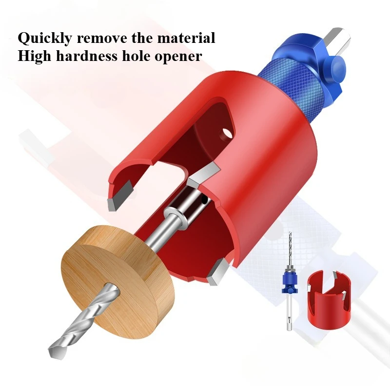 

Hexagonal Handle Quick Release Hole Opener Connecting Rod Hand Drill Hole Extender Connector Convenient Material Cleaning