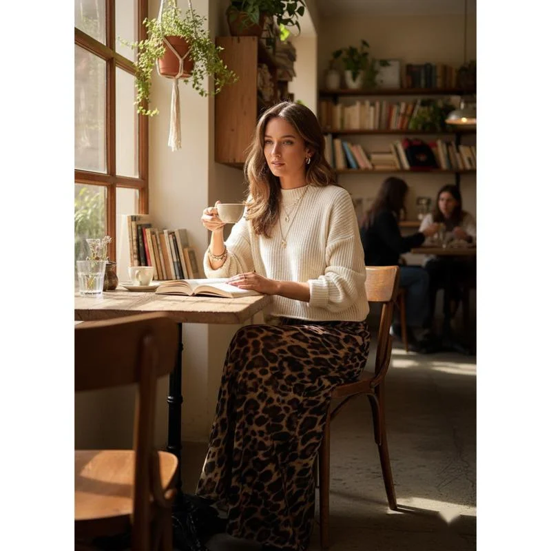 

Длинная юбка с леопардовым принтом и высокой талией, женская летняя шифоновая ткань, макси-юбка «рыбий хвост», сексуальная повседневная мода для праздника, повседневной носки