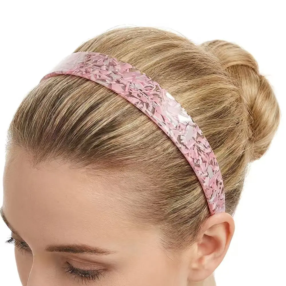 

Adorable Pink Acetate Hairband Versatile Hair Accessory Fashionable Decorative Hairband to Enhance Your Hairstyle
