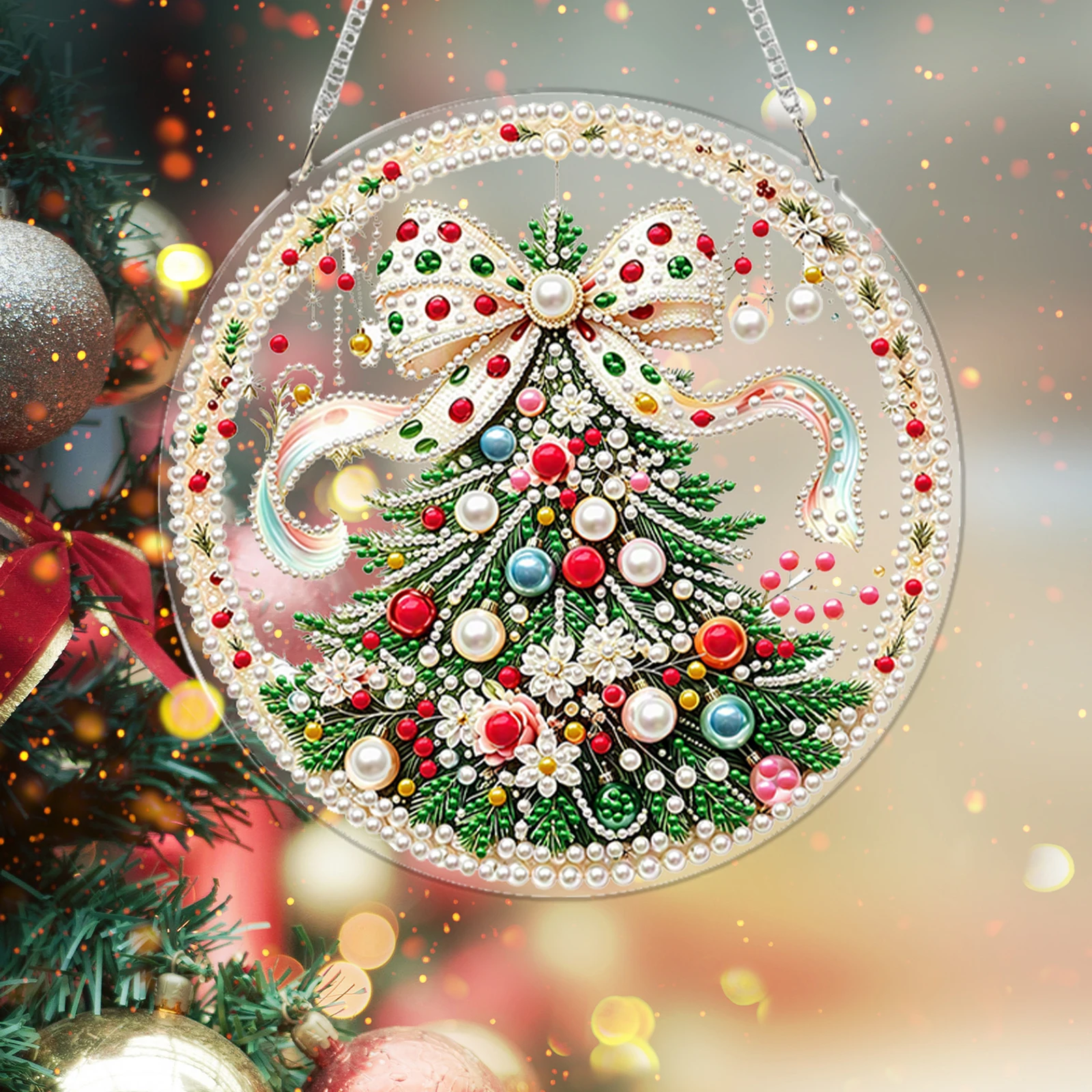 DIY Diamond Art Acrylic Pendan - Embroidery Kit Set 评论和价格