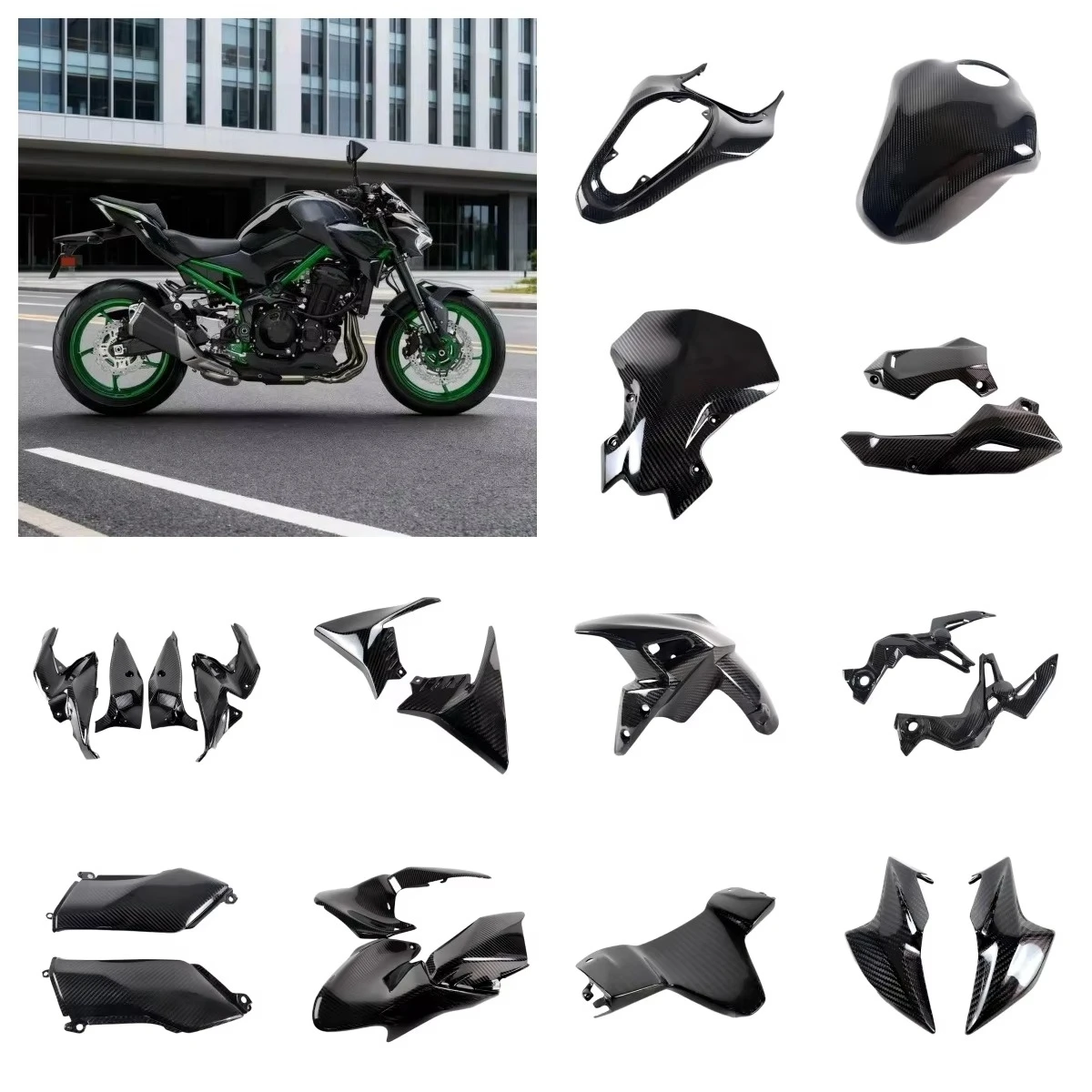 OEM 3K 100% Dry Carbon Fiber Motorcycle Rear Hump for Carbon Fiber Spot Goods or Wholesale