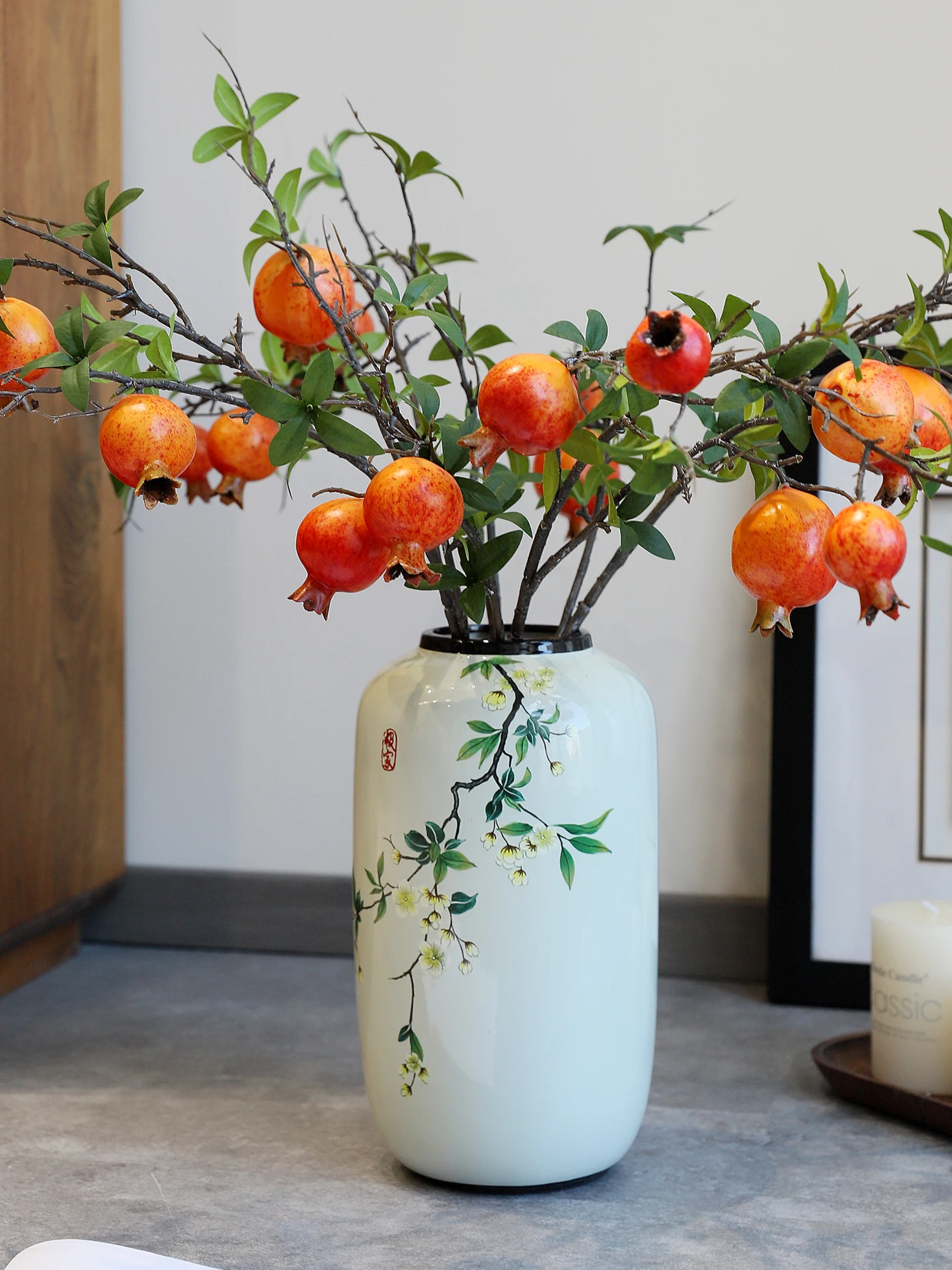 

New Chinese Sle Cerc Flower Vase Feng ui Living Room Dining Table Decorations Home Decoration Accories FHOME