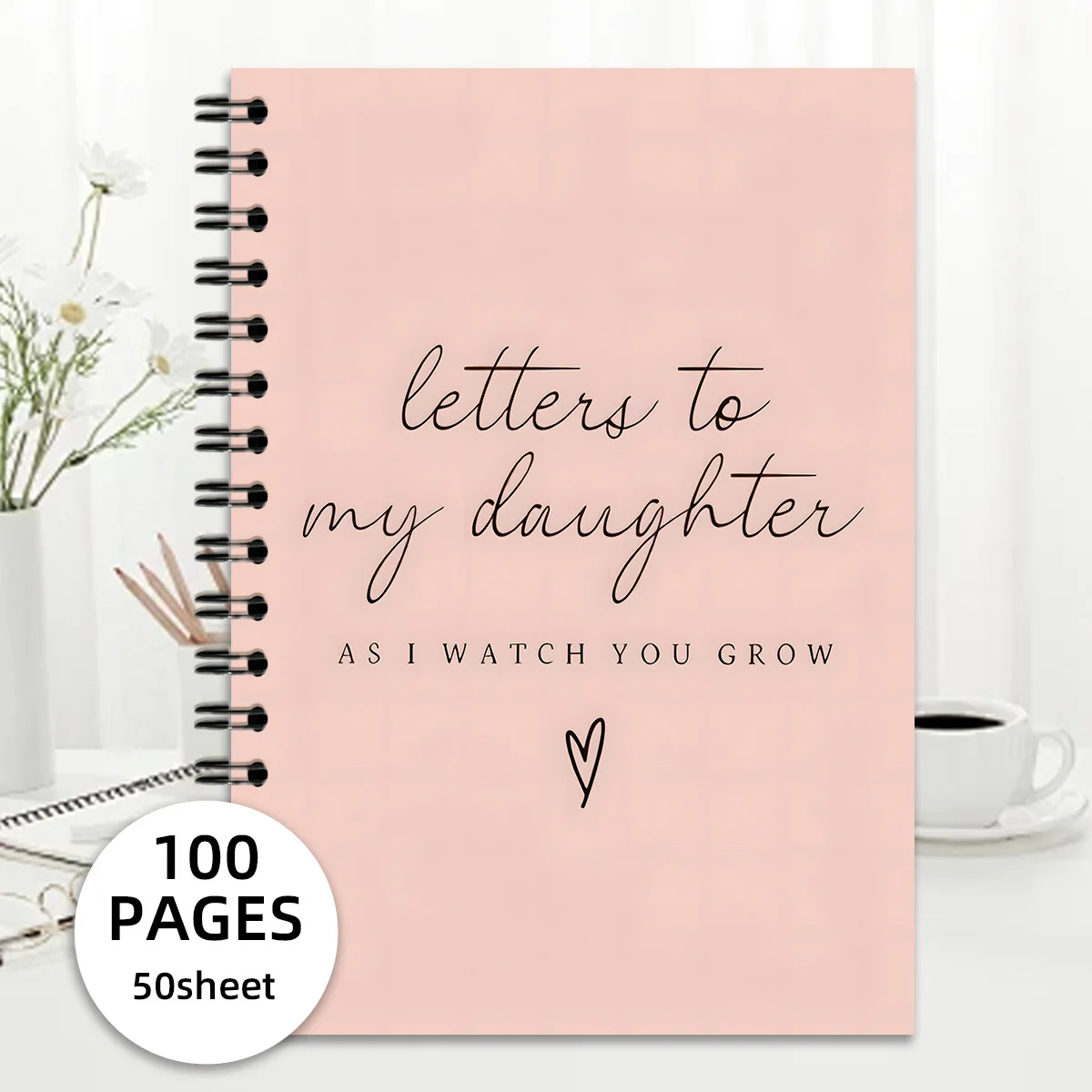 

Letters To My Daughter Spiral Notebook 100 Pages Lined Journal As I Watch You Grow New Mom Keepsake Gift
